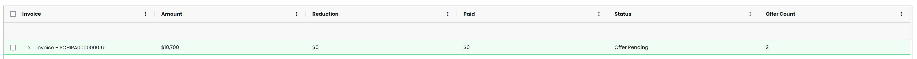 Invoice Summary