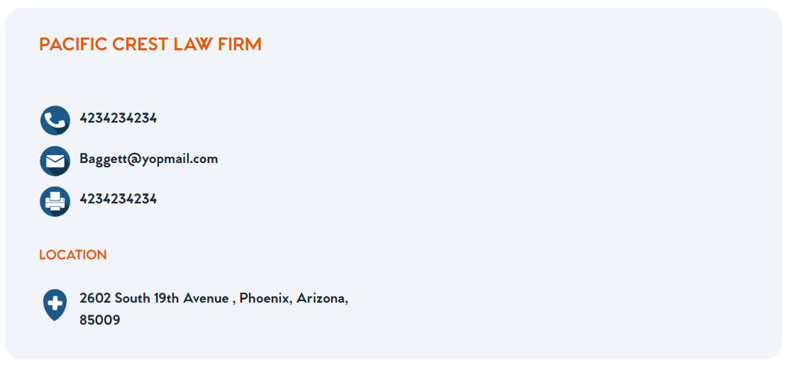 Firm Contact Card
